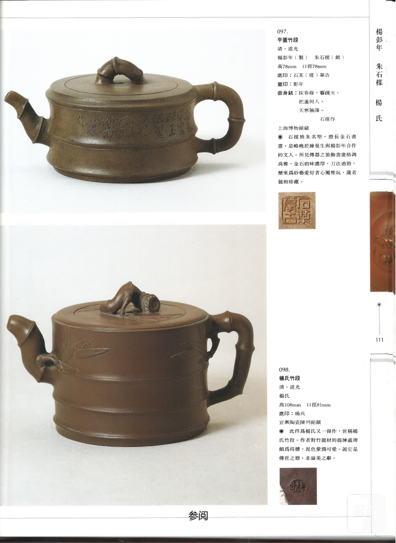 清道光  “石某摹古”款提梁壶 - 图3